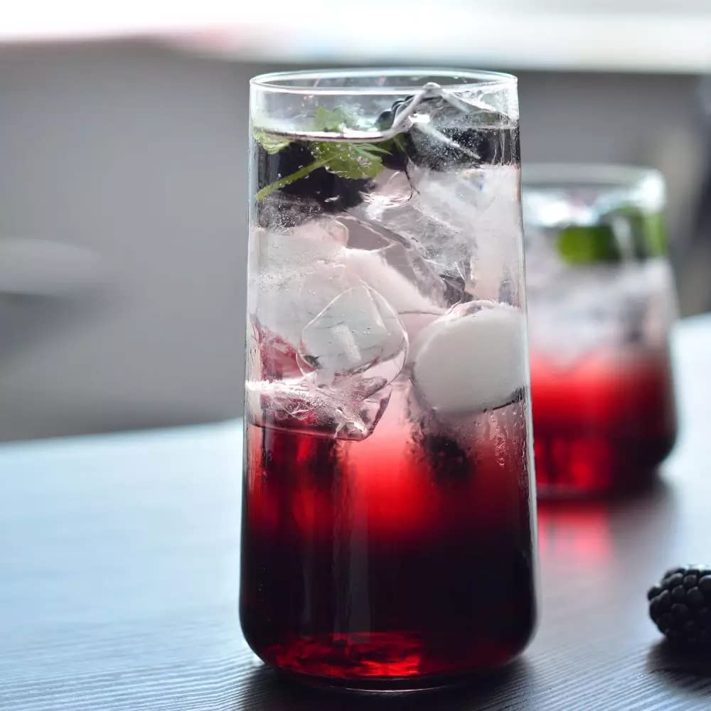 Krosno Longdrinkgläser 6er-Set – 550 ml, Kristallglas