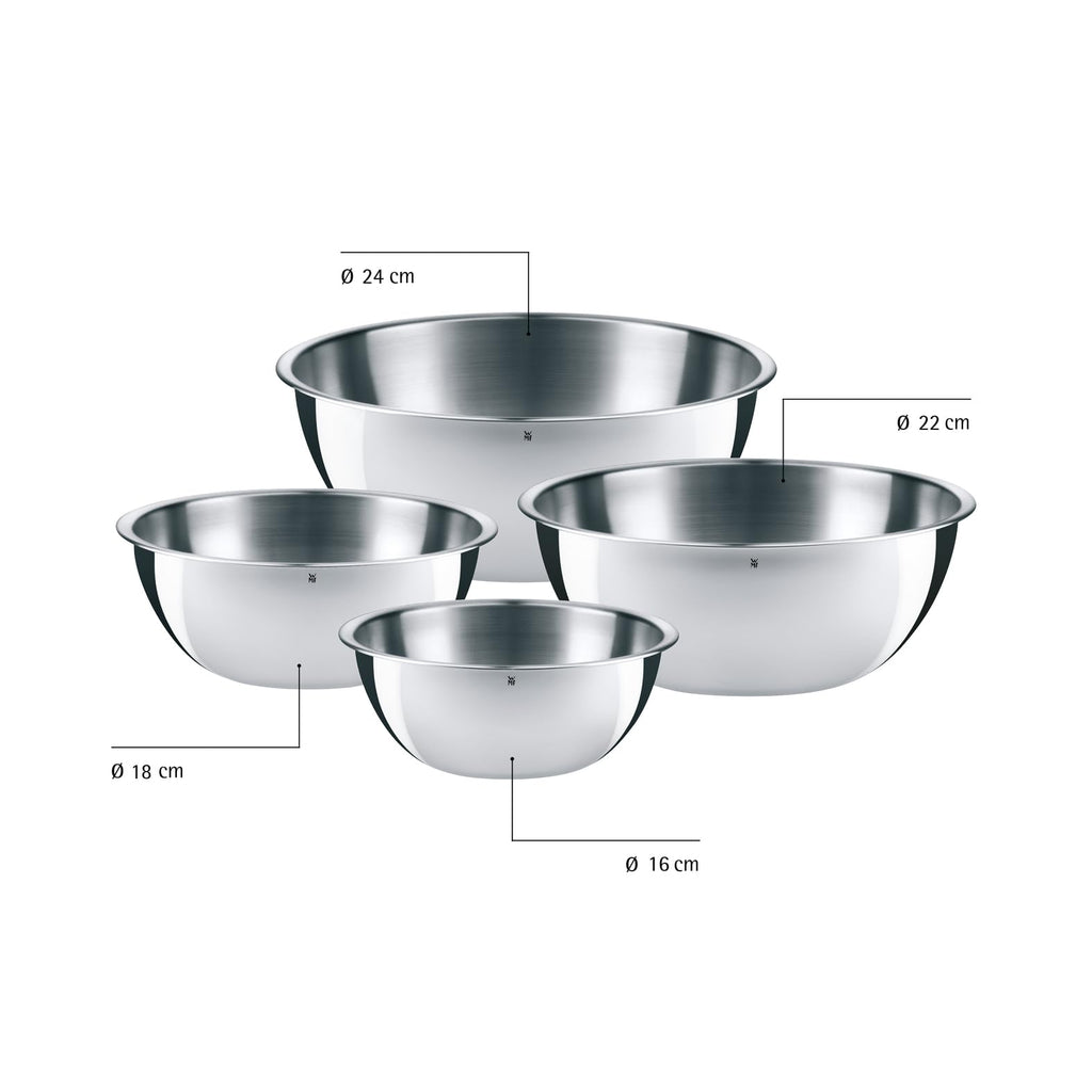 WMF Gourmet Schüsselset 4-teilig – Cromargan Edelstahl