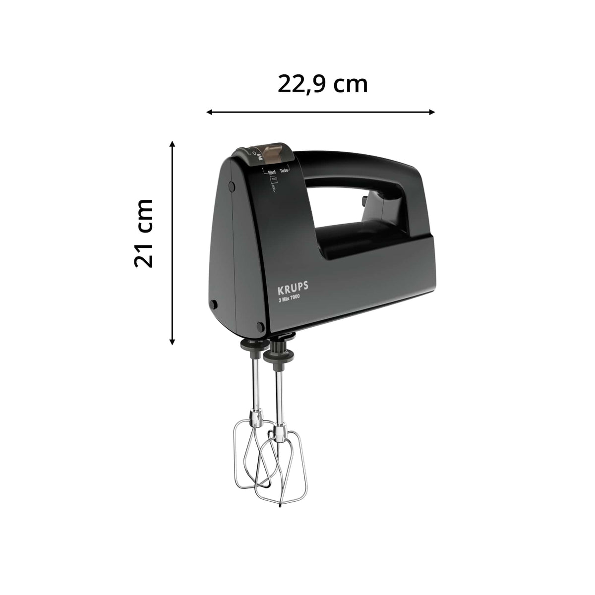 Krups 3 MIX 7000 Handmixer F6085 – 500 W, Jubiläumsedition