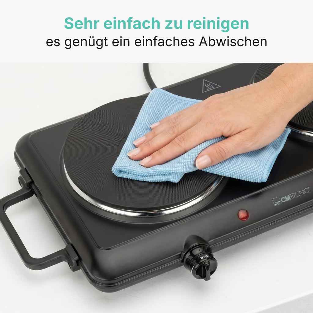 Clatronic Doppelkochplatte DKP 3583 – 1500 W + 1000 W