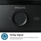 Philips Eierkocher 3000 – für bis zu 6 Eier, 400 W, Schwarz
