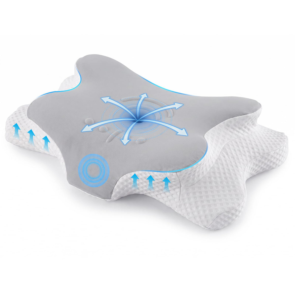 Ergonomisches Memory-Foam Nackenkissen – für alle Schlafpositionen