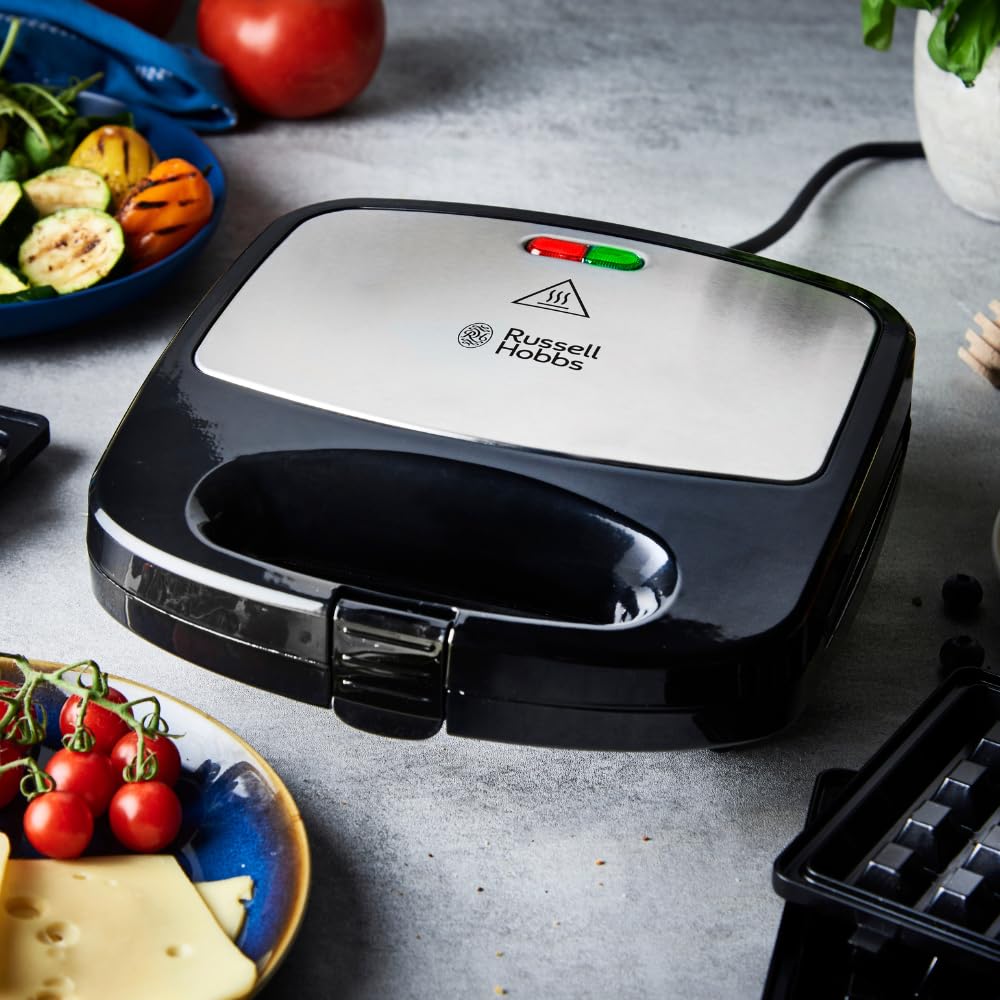 Russell Hobbs 3-in-1 Sandwichmaker, Waffeleisen & Kontaktgrill