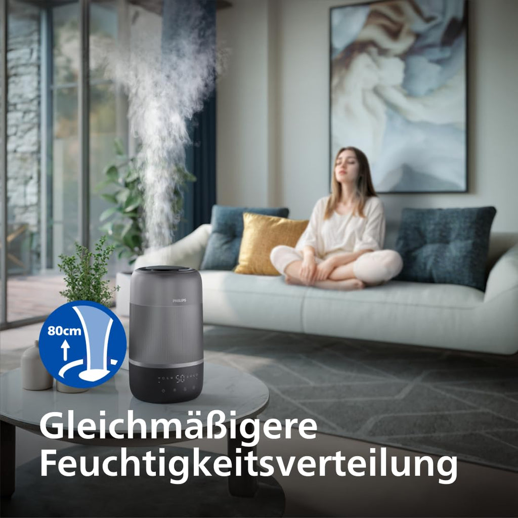 Philips Smart Luftbefeuchter für Räume bis 41 m² – mit Air+ App
