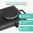 Clatronic Doppelkochplatte DKP 3583 – 1500 W + 1000 W