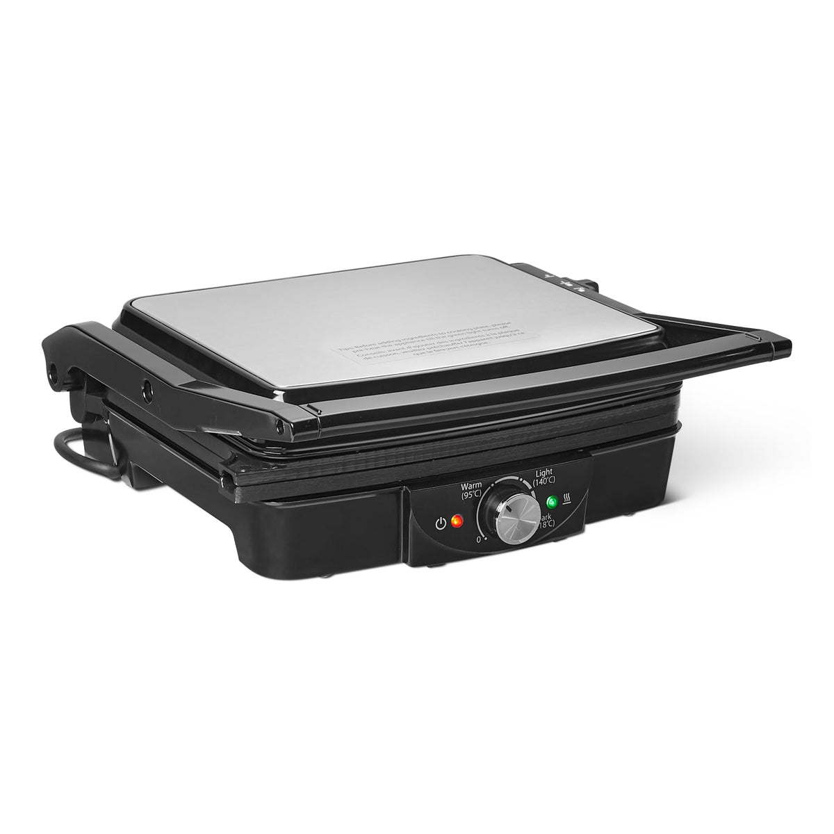 Elektrischer Kontaktgrill 2000 W mit Temperaturregler