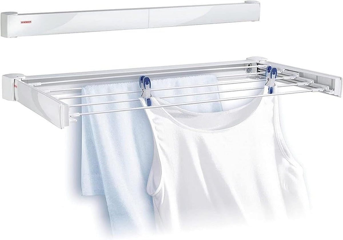 Leifheit Wandtrockner Telegant 72 Protect – 7,2 m Leine, innen & außen