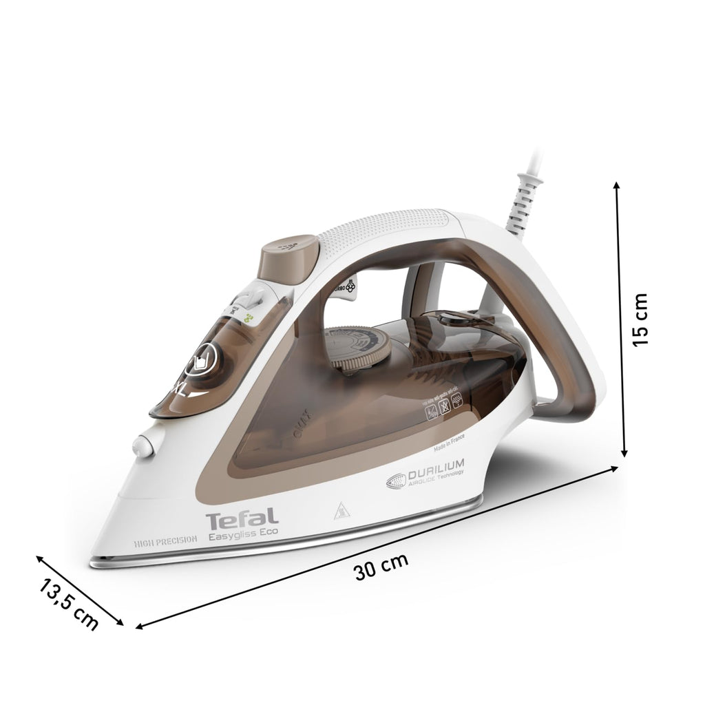 Tefal Easygliss Eco Dampfbügeleisen – 2800 W, Made in France