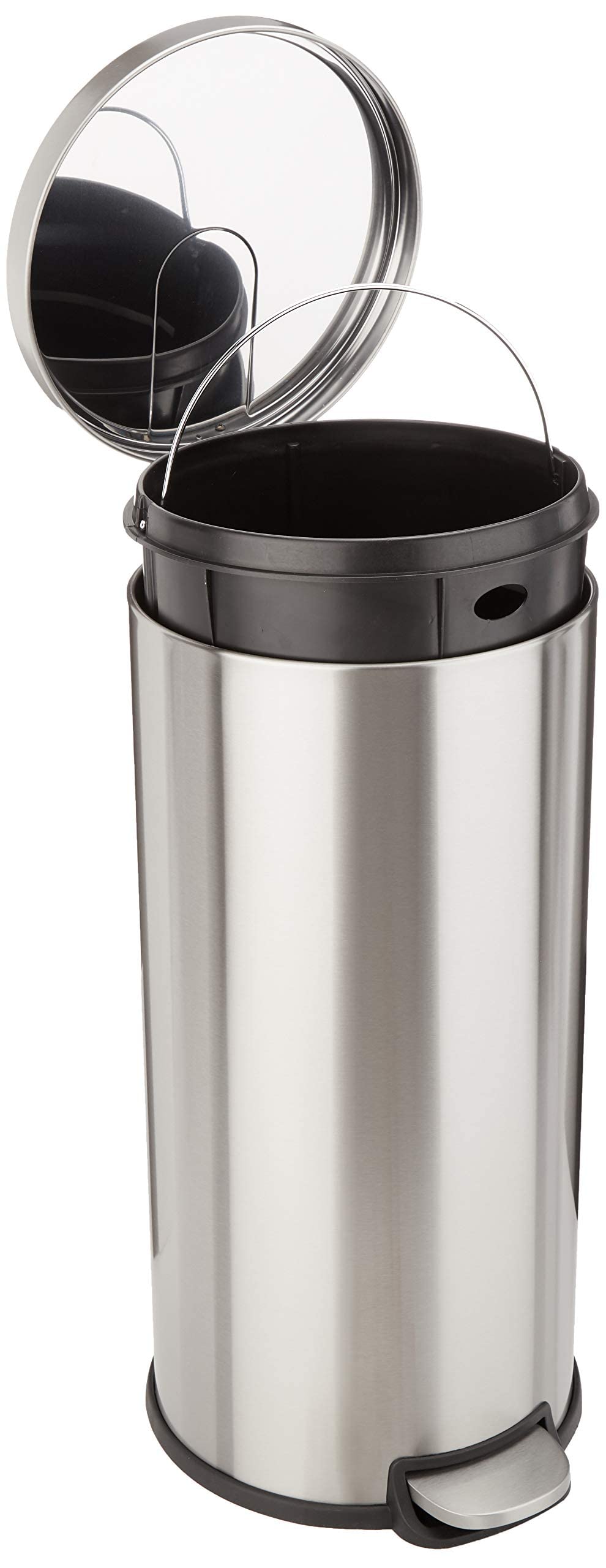 Edelstahl-Treteimer mit Soft-Close – 20 L, fingerabdruckresistent
