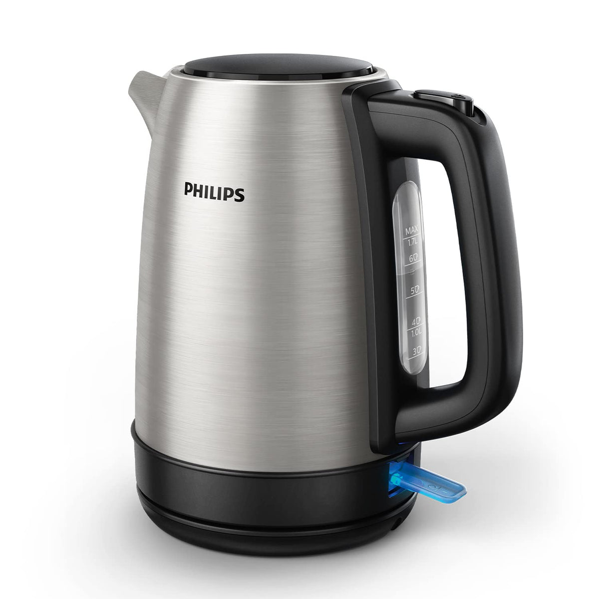 Philips Wasserkocher HD9350 – 1,7 L, 2200 W, Edelstahl