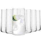 Krosno Longdrinkgläser 6er-Set – 550 ml, Kristallglas