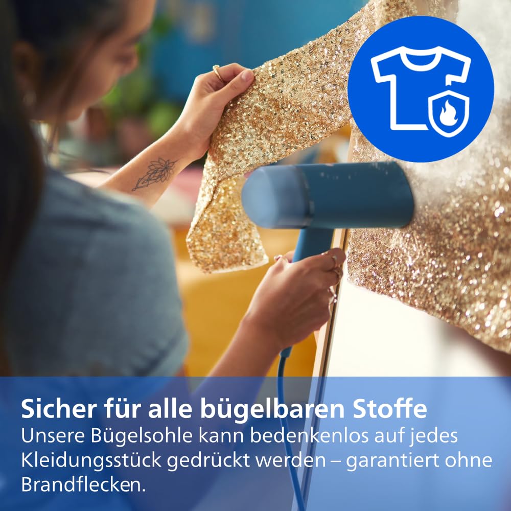 Philips Steamer 3000 Serie – Hand-Dampfglätter, 1000 W
