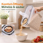 Vorratsdosen 4 L im 6er-Set – luftdicht, mit Schüttöffnung & Etiketten