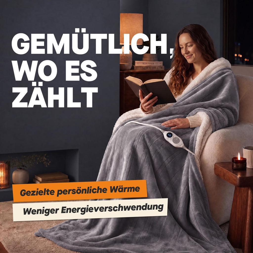 Heizdecke mit Abschaltautomatik – 6 Wärmestufen, LED-Display