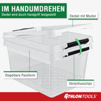 Aufbewahrungsboxen mit Deckel – 10er Set, stapelbar, BPA-frei