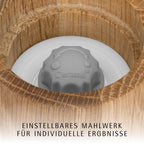 WMF Salz- und Pfeffermühlen-Set aus Eichenholz – Keramikmahlwerk