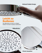 Filter-Duschkopf mit Schlauch – 6 Strahlarten, Hochdruck, Wasserfilter