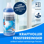 CLEANmaxx Fensterreiniger-Set 7-teilig – mit Eimer & Reinigerkonzentrat