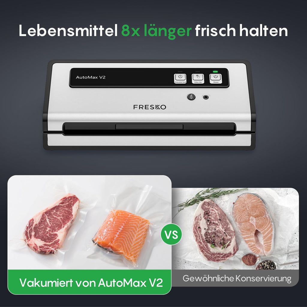 Vollautomatischer Vakuumierer – 140 W, 11 L/min, inkl. Starter-Set