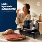 Sommertal Allesschneider AS190 – Wellen- & Glattschliff, 200 W