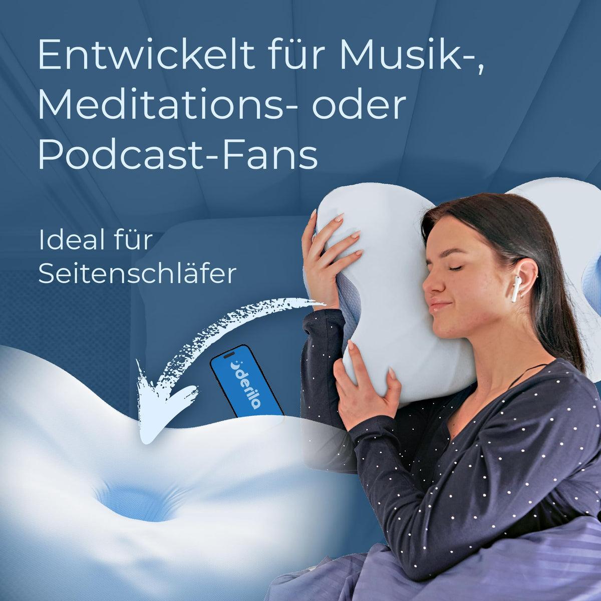 Derila Ergo Schmetterlingskissen – Memory Foam Nackenkissen