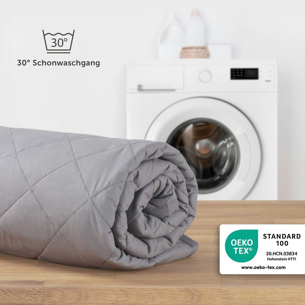 Blumtal Gewichtsdecke 135 x 200 cm – Bezug aus 100 % Baumwolle