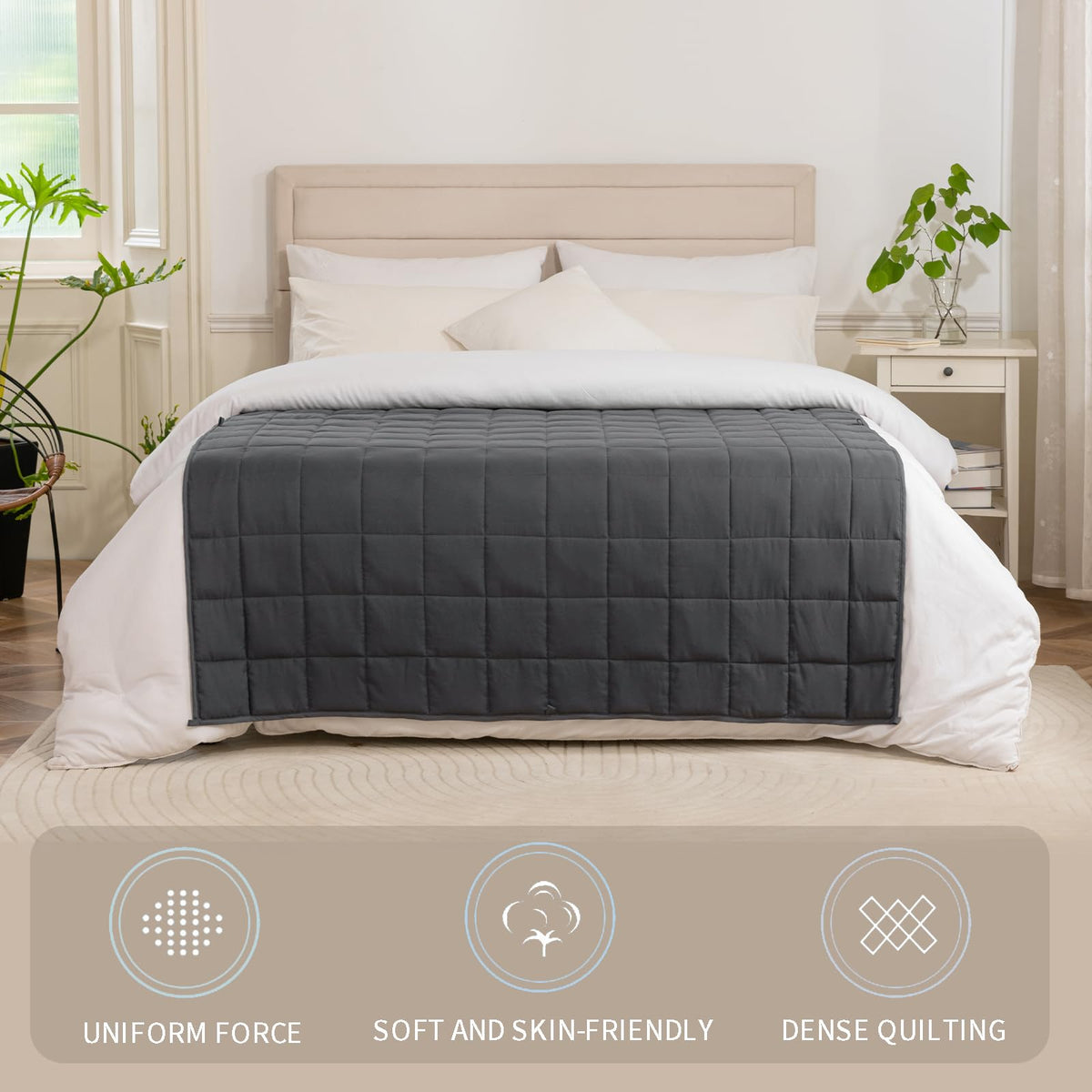 Gewichtsdecke für Erwachsene – 150 x 200 cm, 6 oder 8 kg