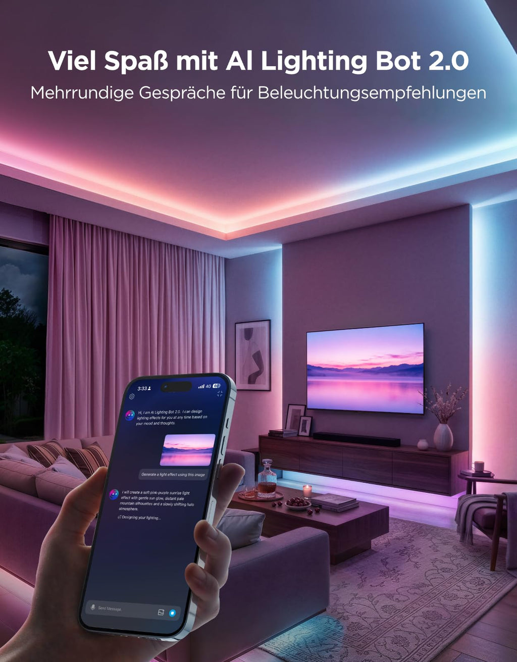 Govee Smart LED Strip RGBWWIC – Matter, Alexa & Google