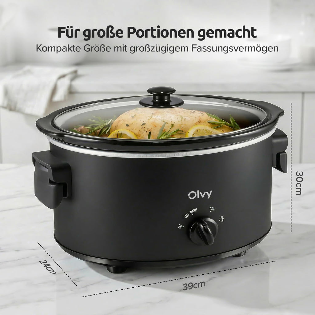 Slow Cooker 6 L für die ganze Familie