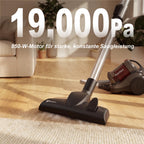 Beutelloser Bodenstaubsauger 850 W – mit HEPA-Filter & 2-in-1-Bürste