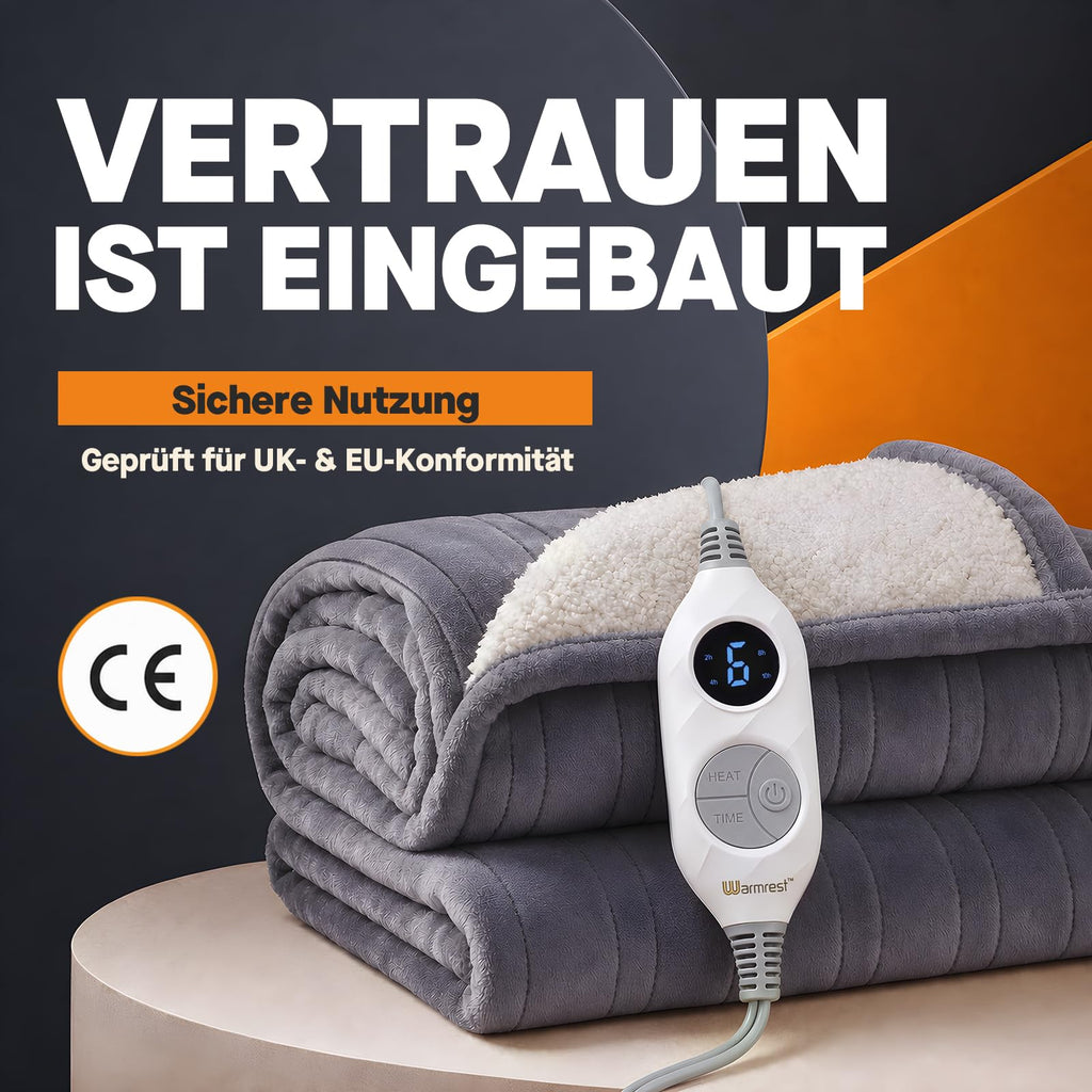 Heizdecke mit Abschaltautomatik – 6 Wärmestufen, LED-Display