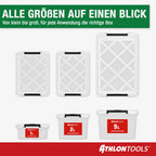 Aufbewahrungsboxen mit Deckel – 10er Set, stapelbar, BPA-frei