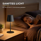 Kabellose Akku-Tischlampe 2er-Set – dimmbar, 3 Lichtfarben, Touch