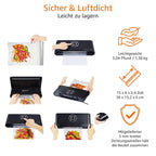 Vakuumierer mit 30-cm-Schweißnaht – inkl. 10 Vakuumbeuteln