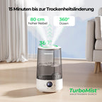 Homvana Luftbefeuchter mit Top-Fill – 3-in-1 mit Aroma & Nachtlicht