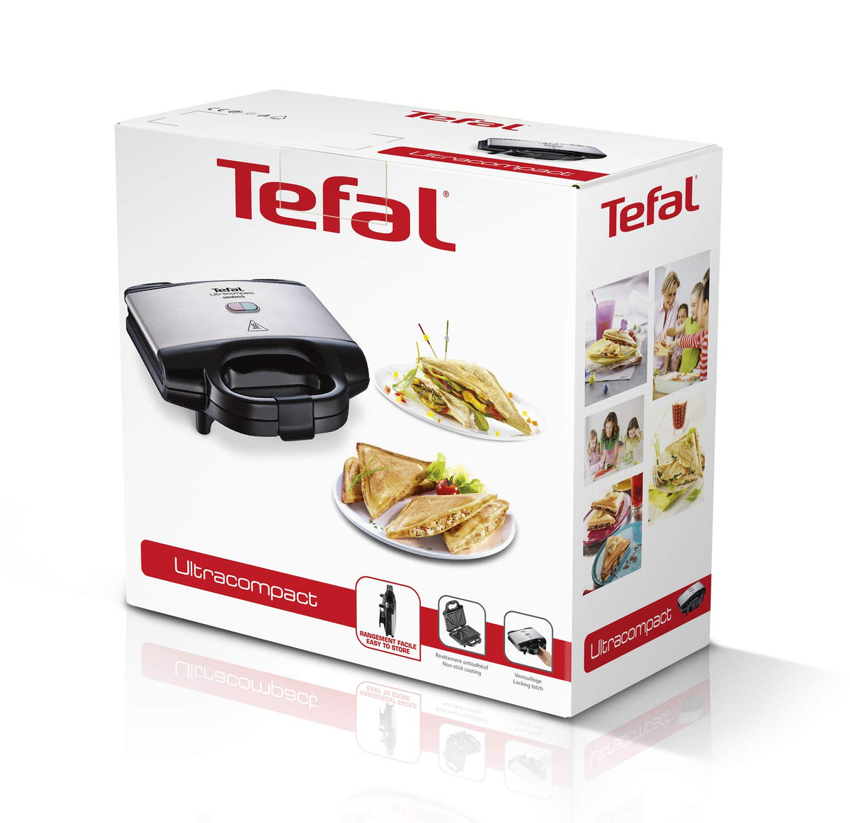 Tefal Sandwichmaker SM1552 – 700 W, antihaftbeschichtet