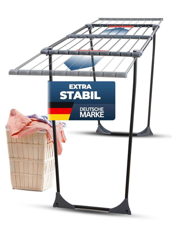 Ausziehbarer Wäscheständer – 20 m Trockenfläche, Made in Europe