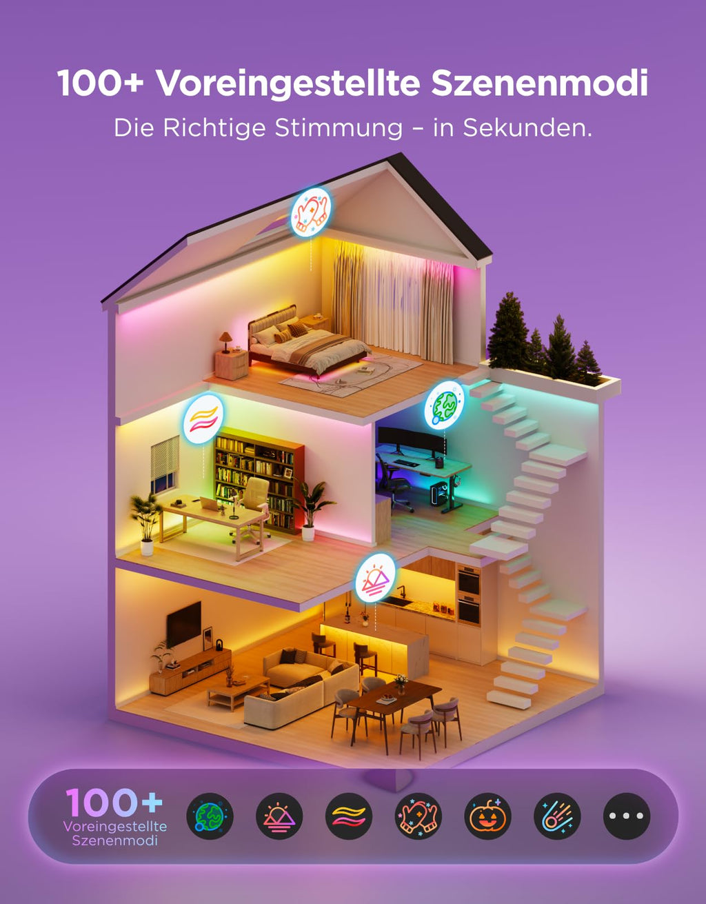 Govee Smart LED Strip RGBWWIC – Matter, Alexa & Google