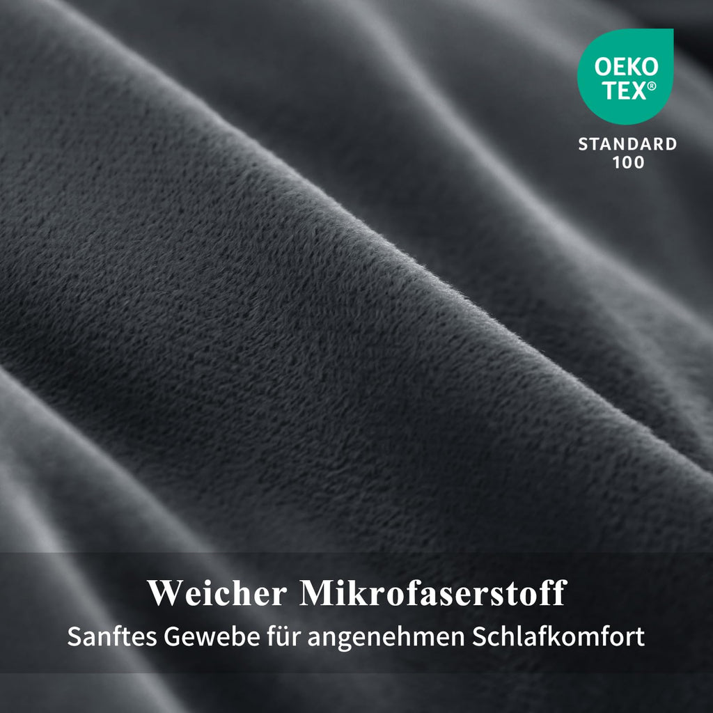 Teddy-Fleece-Bettwäsche 135 x 200 cm – 4-teilig, flauschig warm