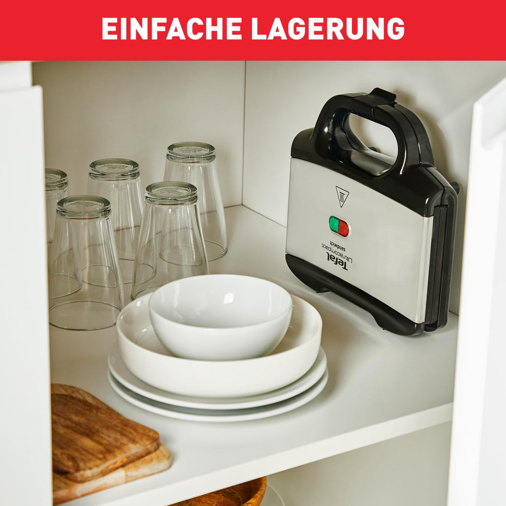 Tefal Sandwichmaker SM1552 – 700 W, antihaftbeschichtet