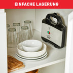 Tefal Sandwichmaker SM1552 – 700 W, antihaftbeschichtet
