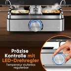ProfiCook Raclette für 4 Personen mit Wende-Gussplatte