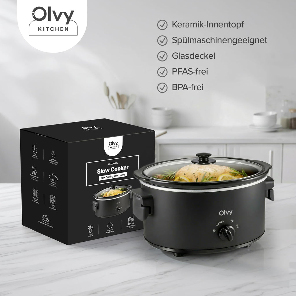 Slow Cooker 6 L für die ganze Familie