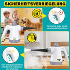 Hand-Dampfreiniger 1050 W mit 12-teiligem Zubehör