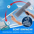 CLEANmaxx Fensterreiniger-Set 7-teilig – mit Eimer & Reinigerkonzentrat
