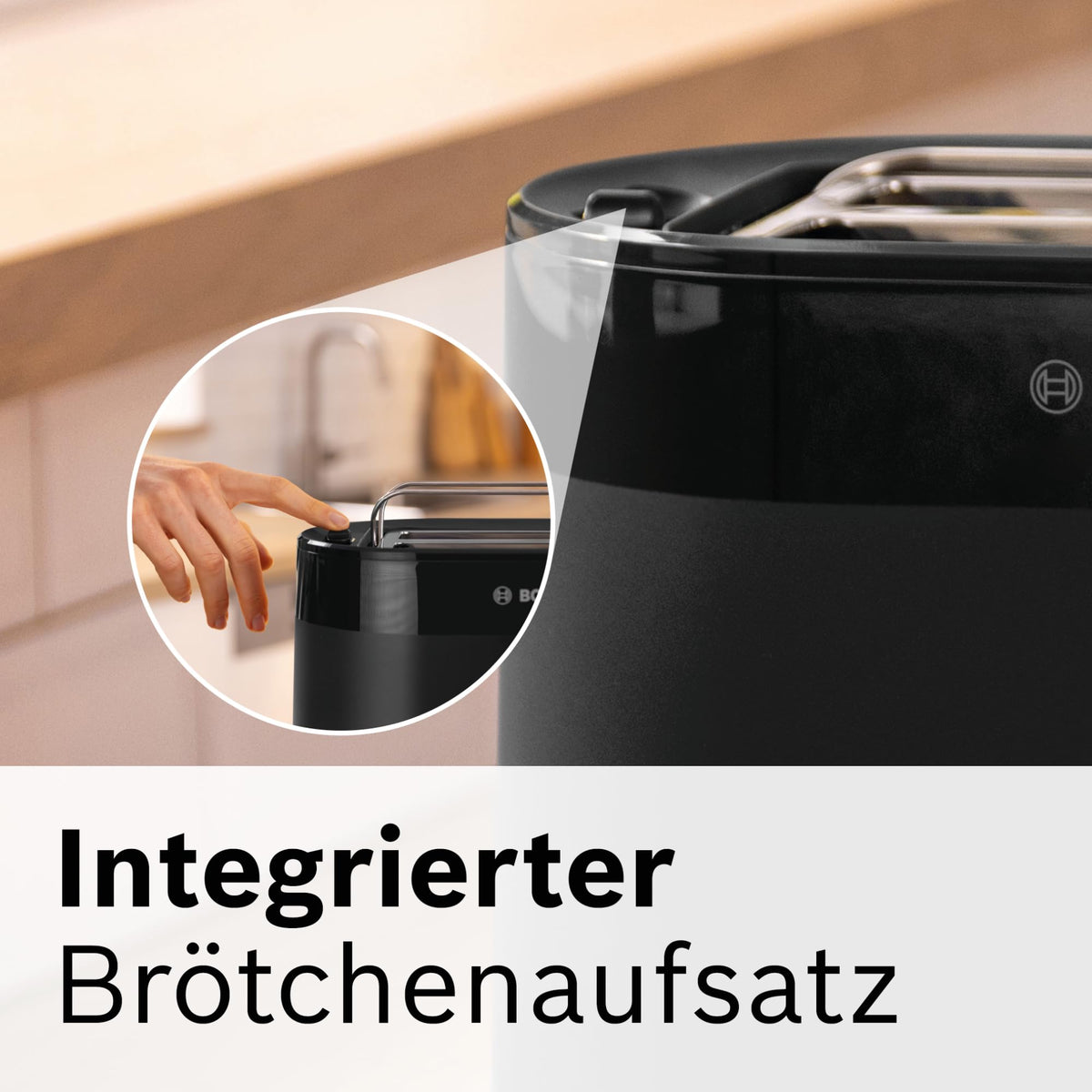 Bosch Kompakttoaster MyMoment TAT2M123 – mit Brötchenaufsatz