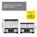 Dörrautomat aus Edelstahl – 6 Etagen, 450 W, Timer