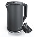Arendo Edelstahl-Wasserkocher mit Temperatureinstellung 40–100 °C – 1,5 L