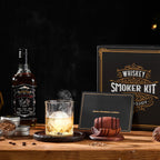 Cocktail-Smoker-Set mit Brenner – Whiskey-Räucherset mit 6 Holzchips & 2 Gläsern