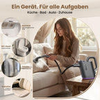 Hand-Dampfreiniger 550 ml – in 15 Sekunden bereit, 16 Aufsätze